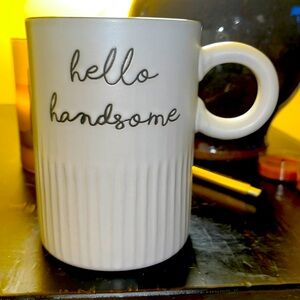 Sheffield Home “hello handsome” mug dishwasher and microwave safe